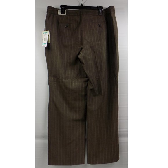 Jones New York Collection Easycare Stretch Pinstripe Pants Size 16 NWT - Picture 4 of 9